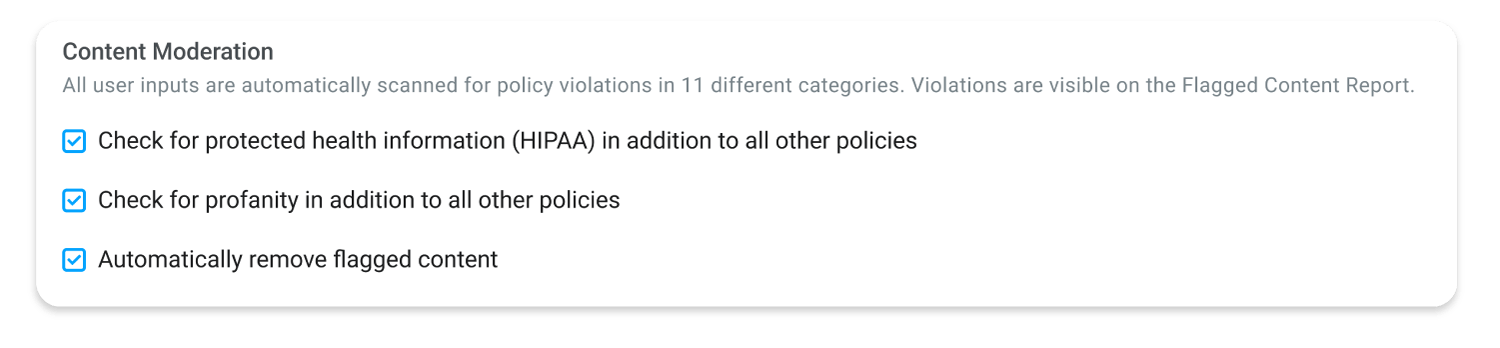 Screenshot of new awards page