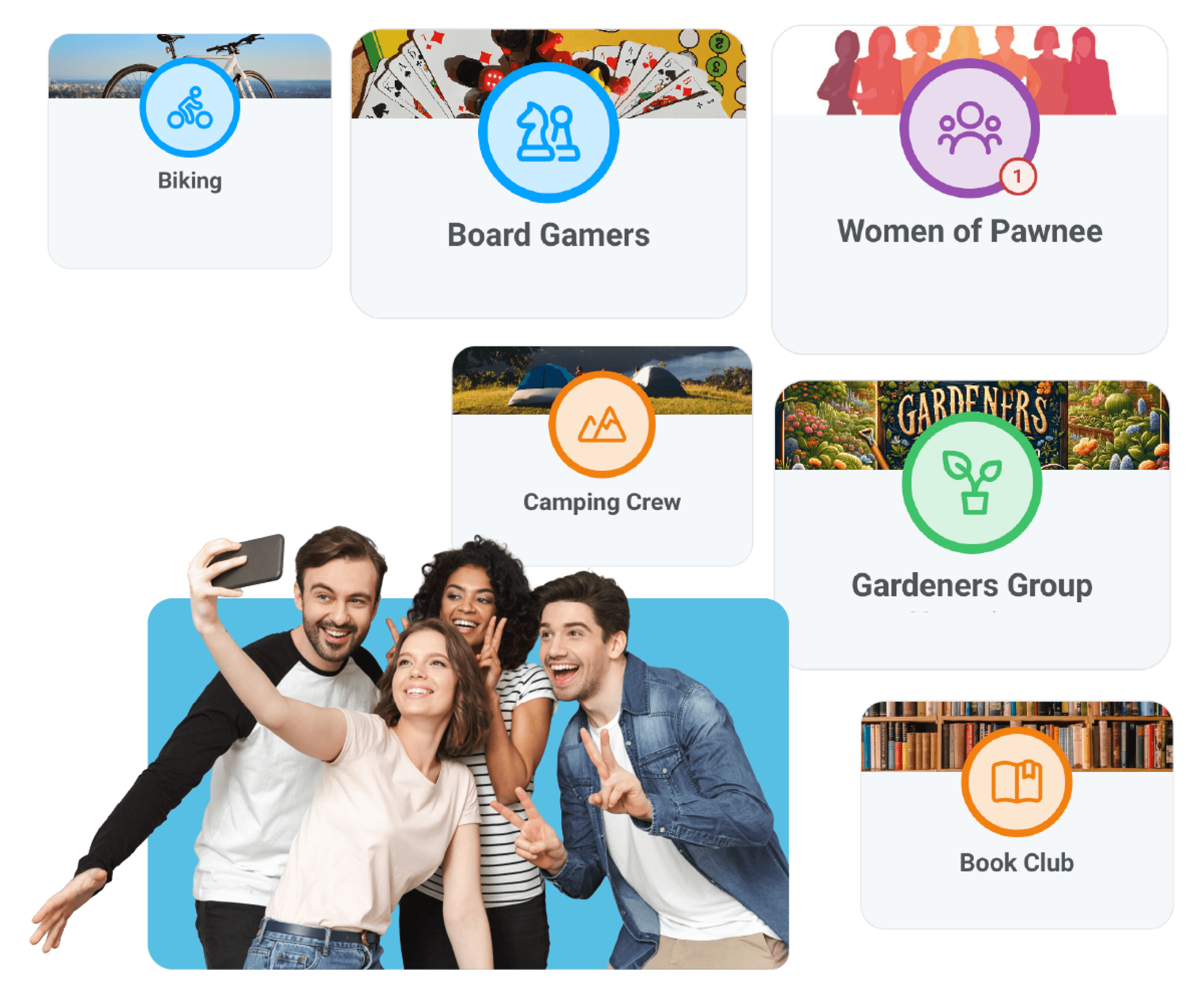 Image of employee-led groups and employee resource groups in Motivosity, built to support a more inclusive work culture.
