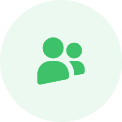 Icon of people representing collaboration.