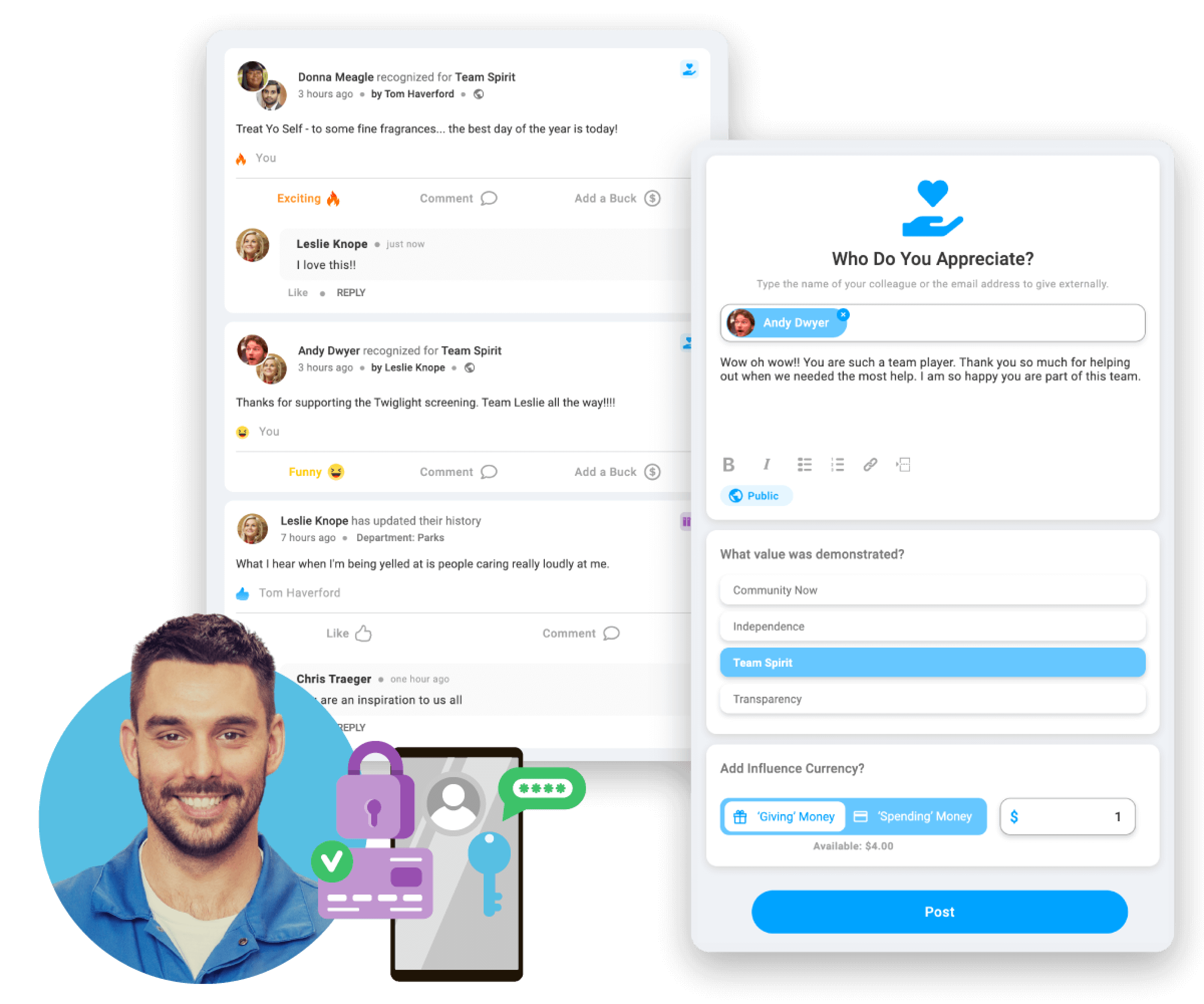 Woman sitting on a couch holding a tablet.