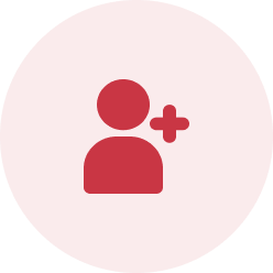 Icon of a person representing increased engagement in the workplace.