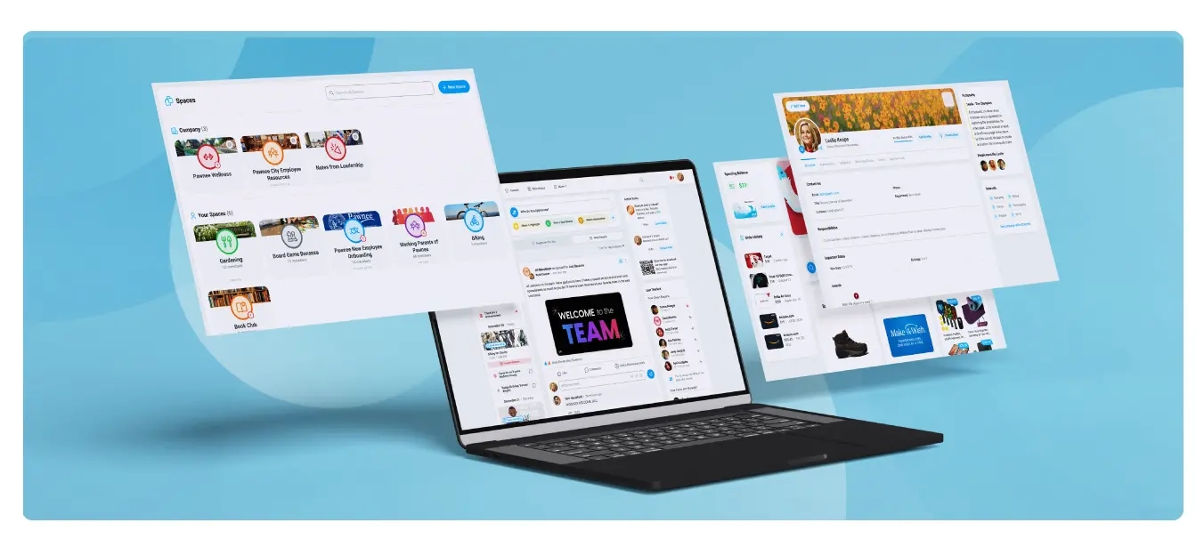 Image of resources in Motivosity to connect remote employees.