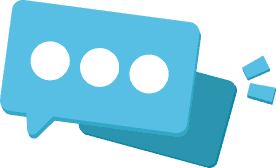 Blue outlined quote illustration